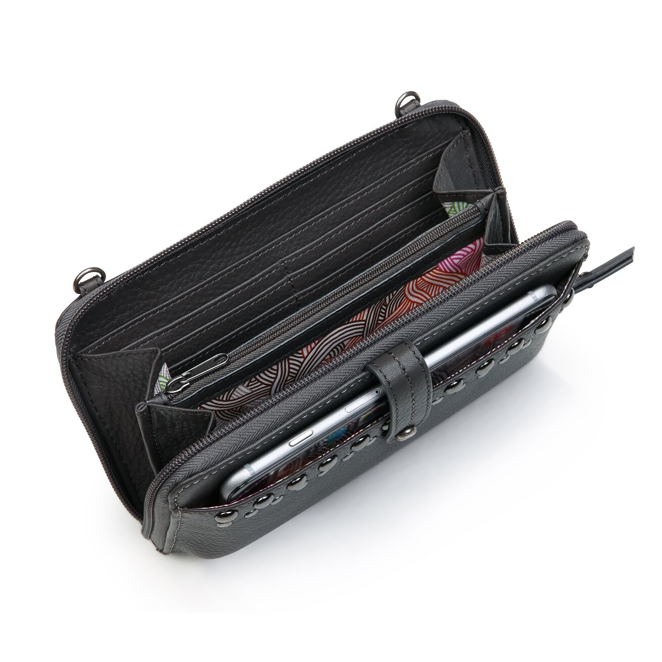 Iris Leather Large Smartphone Crossbody Mini Bag | Purse | Wallet