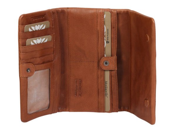Collection Leather Wallet_tan_open