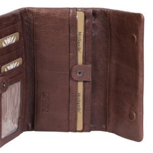 Collection Leather Wallet_Choc_open