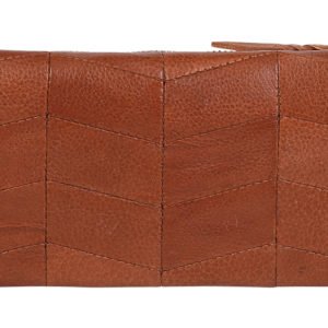 Leather Patchwork Wallet_tan