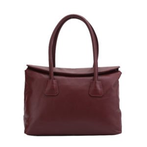 Crave leather tote_burgundy
