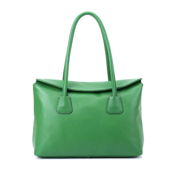 Crave leather tote_green