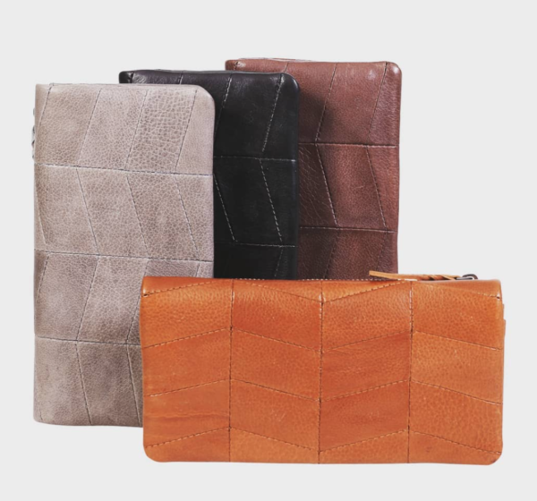 Leather Patchwork Wallet