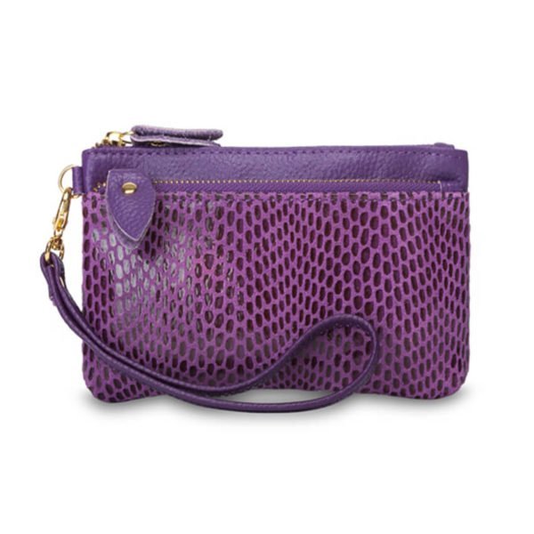 Anya Leather Wallet Purple