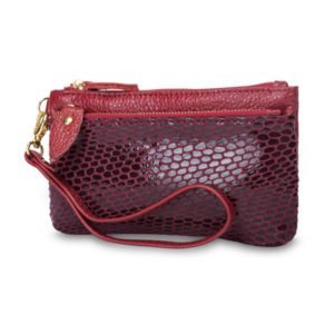 Anya Leather Wallet Red 1