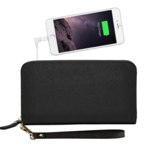 Leather Phone Charging Zipper Walletphone