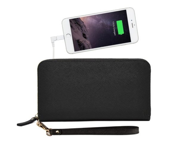Leather Phone Charging Zipper Walletphone