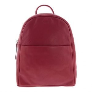 Avalon Soft Leather Backpack_red