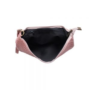 Braided Leather Italian Bag_Pink6