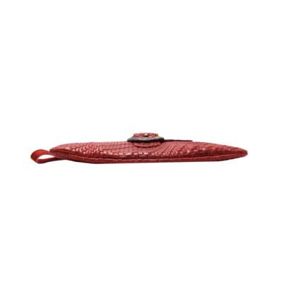 Braided Leather Italian Bag_Red4
