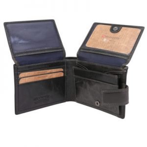 Mens Leather Wallet_open