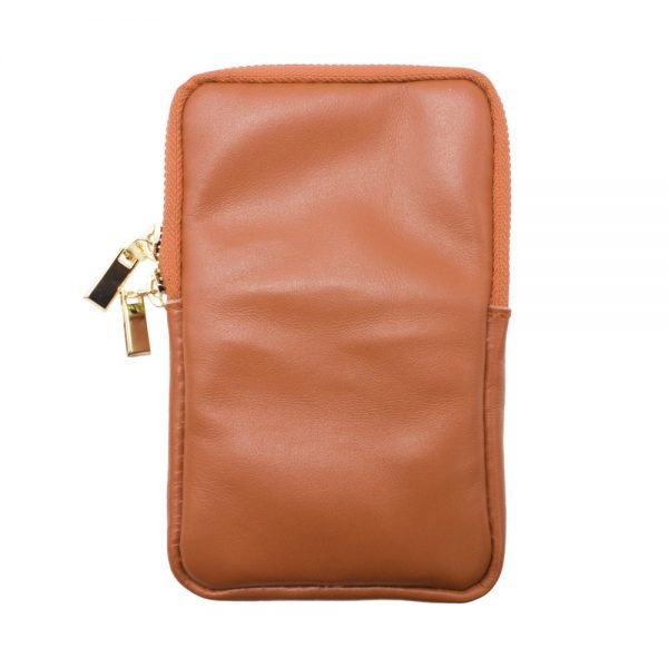 Mobile Phone Bag_brownfront