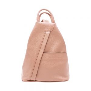 Italian Leather Backpack_Pink