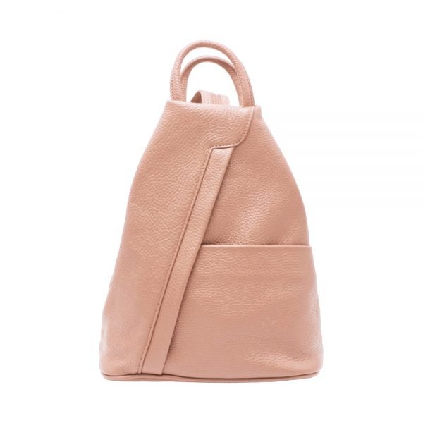 Italian Leather Backpack_Pink