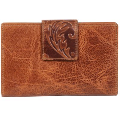 Embossed Ladies Leather Wallet