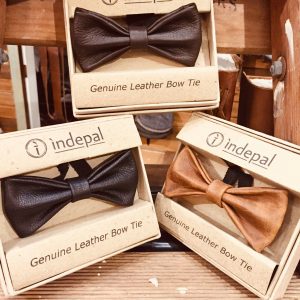 Leather Bow Tie